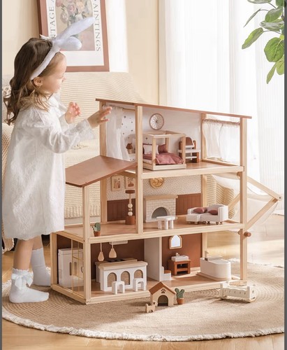 Robud wooden dolls house - dolls,