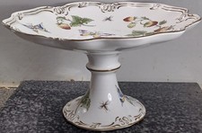 Vintage Coalport bone china Strawberry Pattern Cake Stand Or Compete Dish VGC