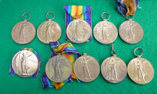 10x WW1 Victory Medals