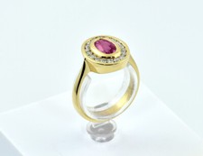 Ruby Diamond Ring 750/000 18K