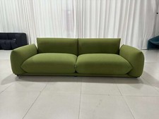 3 Seater Green Boucle Fabric