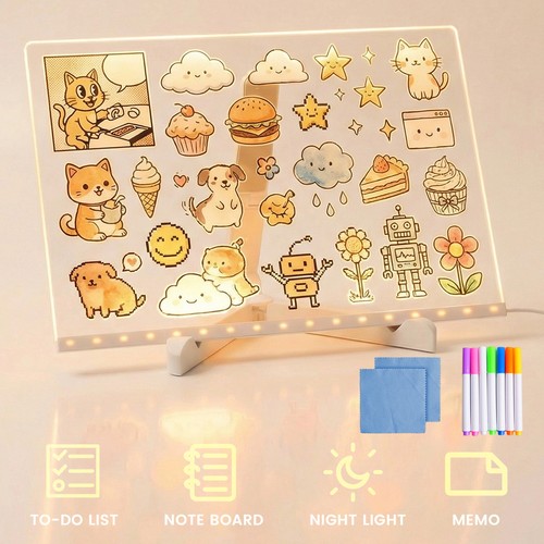Led note board drawing - led,