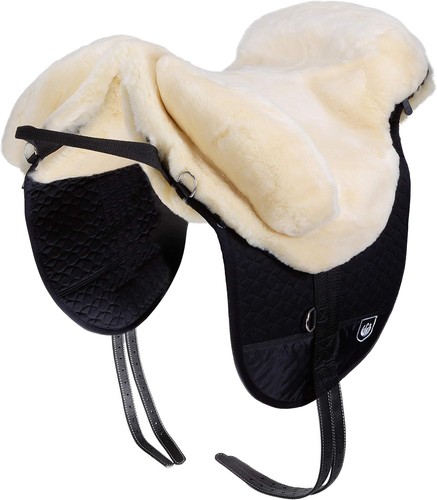 Lambskin treeless bareback - lambskin,