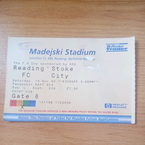 Ticket 1998 1999 11 - :, 1998/1999
