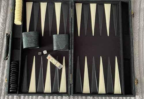 Vintage backgammon set made - made, in