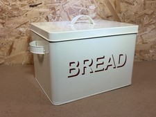 Vintage Metal Bread Bin Cream