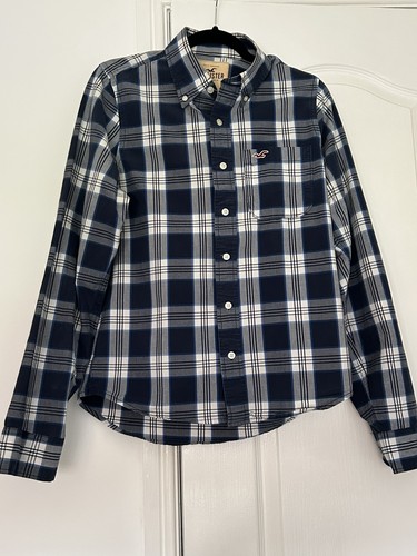 Hollister men blue checked - hollister,