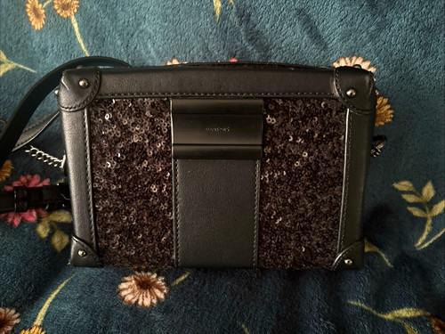 Parfois black sequin faux - black,