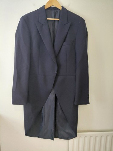 Morning jacket long navy - jacket, 40