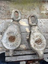 2-1 Galvanised Pulley Blocks Heavy Duty
