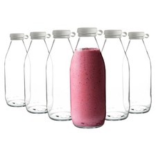 6x Tallo Glass Bottles Fridge