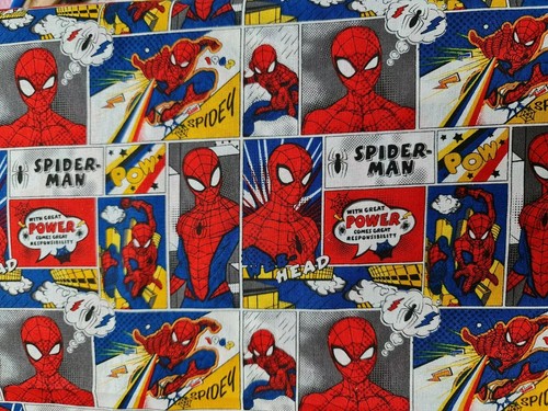 Spiderman 100 cotton fabric - -,