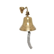 Brass Ship 7  inch Bell Wall