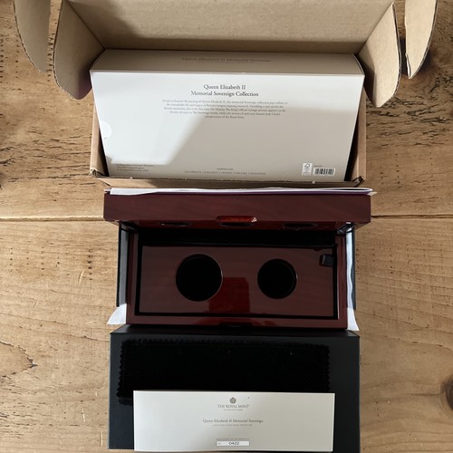 Empty royal mint wooden box - mint,
