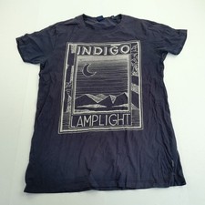 SCOTCH & SODA T-Shirt XL Blue Men's Longline 100% Cotton Graphic Print Casual