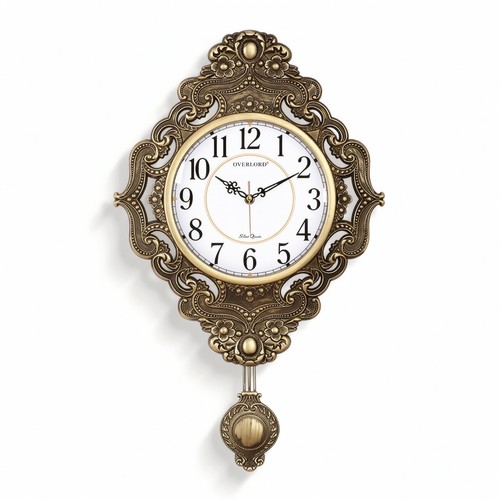 Vintage wall clock ornate - wall,