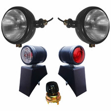 Headlamp & Mudguard Light With Bracket & Switch Fits for MF & Other Tractors