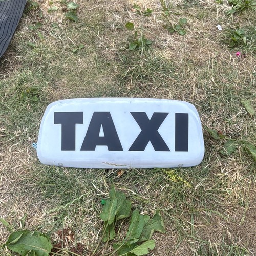 Taxi roof sign - roof,