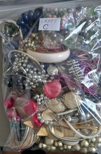 Joblot Of Broken Vintage,  Modern Costume Jewellery For Crafting. Approx 2kg
