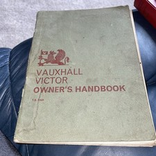 Vauxhall Victor FB 1600 1963-1964 UK Market Owners Handbook Saloon & Estate