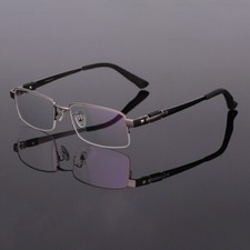 Titanium Eyeglass Frames Men Half Rim Spectacle Frames Gold Glasses frames