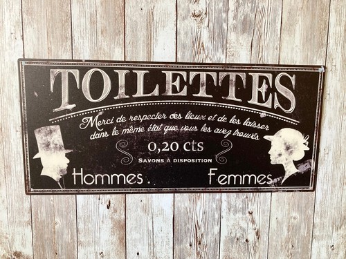 Long metal french toilettes - long,
