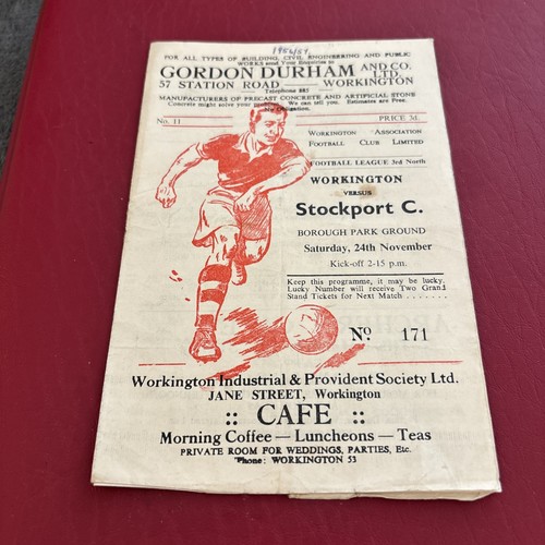 Workington stockport 1956 - stockport, 1956/57