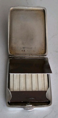 Antique vesta case sterling - case,