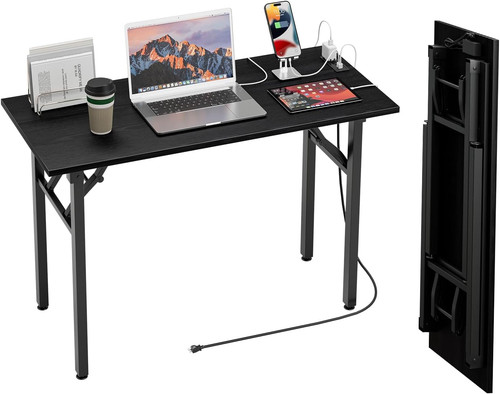 Compact folding desk with usb - desk,