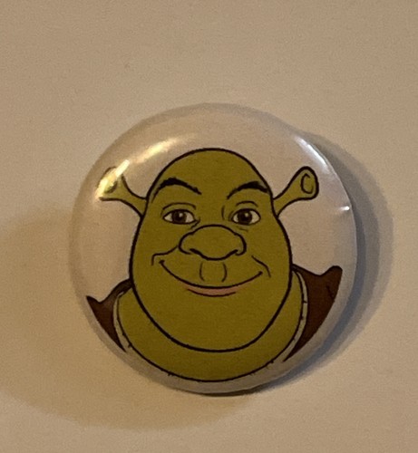 Shrek pin badge 25mm button - shrek,