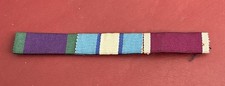 Set of 3 Sew-on British military medal ribbons Northern Ireland, UNFICYP & LS&GC