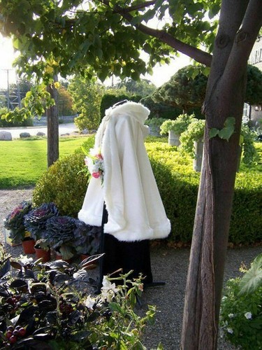 Bridal knee length hooded - bridal,