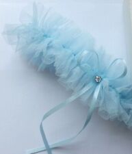 SOFT BLUE BRIDAL GARTER FOR