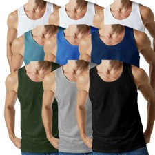3 X Mens Vests 100% Cotton