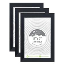 3 x Black Border Glass Photo