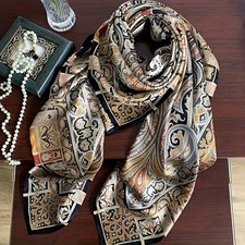 Classic Paisley and Cashew Flower Scarf, High-End Shawl, Fashionable and Elegant