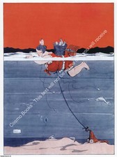 GETTING FED UP. BY W. HEATH ROBINSON, (1872-1944).  PRINT : A MODERN COLOUR REPR