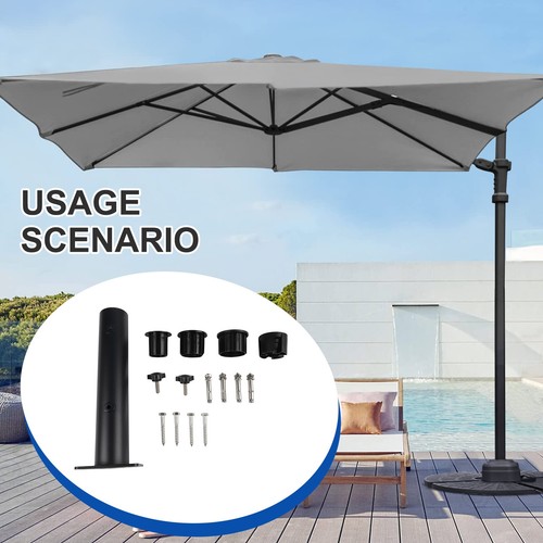 Metal parasol base kit - metal,