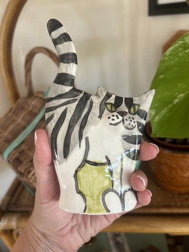 Ceramic siamese cat standing - siamese,