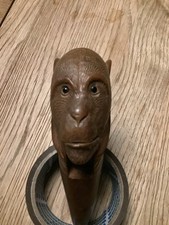 Early Rare Wooden Novelty Monkey Nutcracker  Maybe Black Forest 