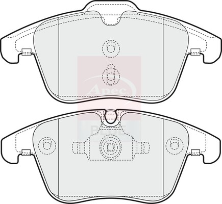 Brake pads set fits jaguar - brake,