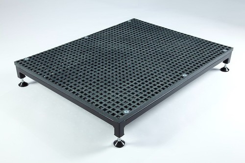 Adjustable half step - step, black