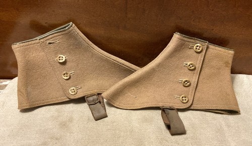 Antique pair victorian wool - pair,