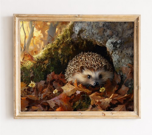 Hedgehog wall art - hedgehog,