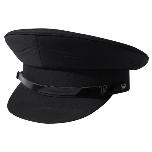 Black chauffeur style peaked - chauffeur,