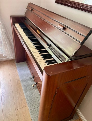 Mini piano eavestaff - mini, mahogany