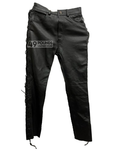 Men real leather biker - leather,