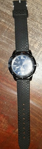 Mens black faced watch - mens,