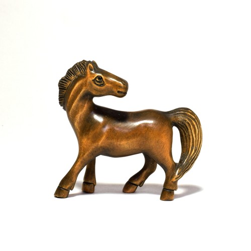 Netsuke horse japanese - netsuke,