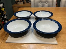 Denby  Boston  Cereal / Dessert Bowls x 4 Stoneware Tableware Excellent Lot A
